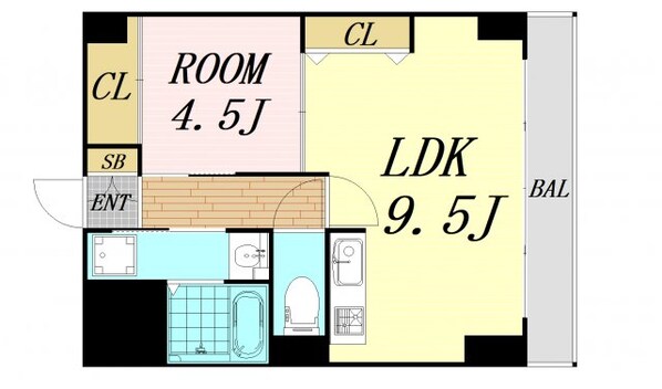 サムティ新大阪WESTの物件間取画像